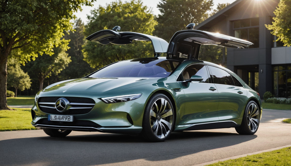 découvrez la nouvelle innovation de mercedes : un véhicule équipé d'une peinture solaire révolutionnaire offrant un rendement énergétique de 20 %. une avancée majeure vers une mobilité plus écologique et performante.
