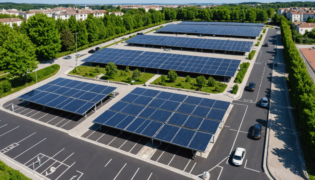 la france impose désormais l'installation de panneaux solaires dans les parkings, une mesure pour promouvoir les énergies renouvelables et réduire l'empreinte carbone.