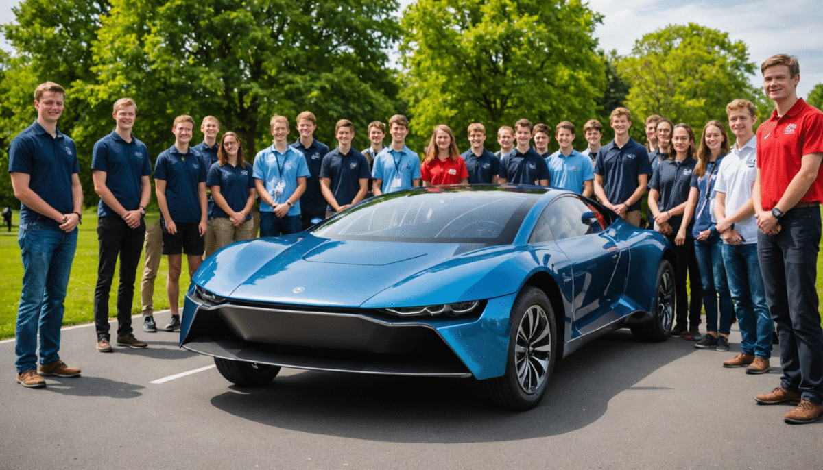 découvrez la nouvelle voiture solaire de la solar team de la ku leuven, conçue pour défendre leur titre de champion du monde avec performance et innovation.