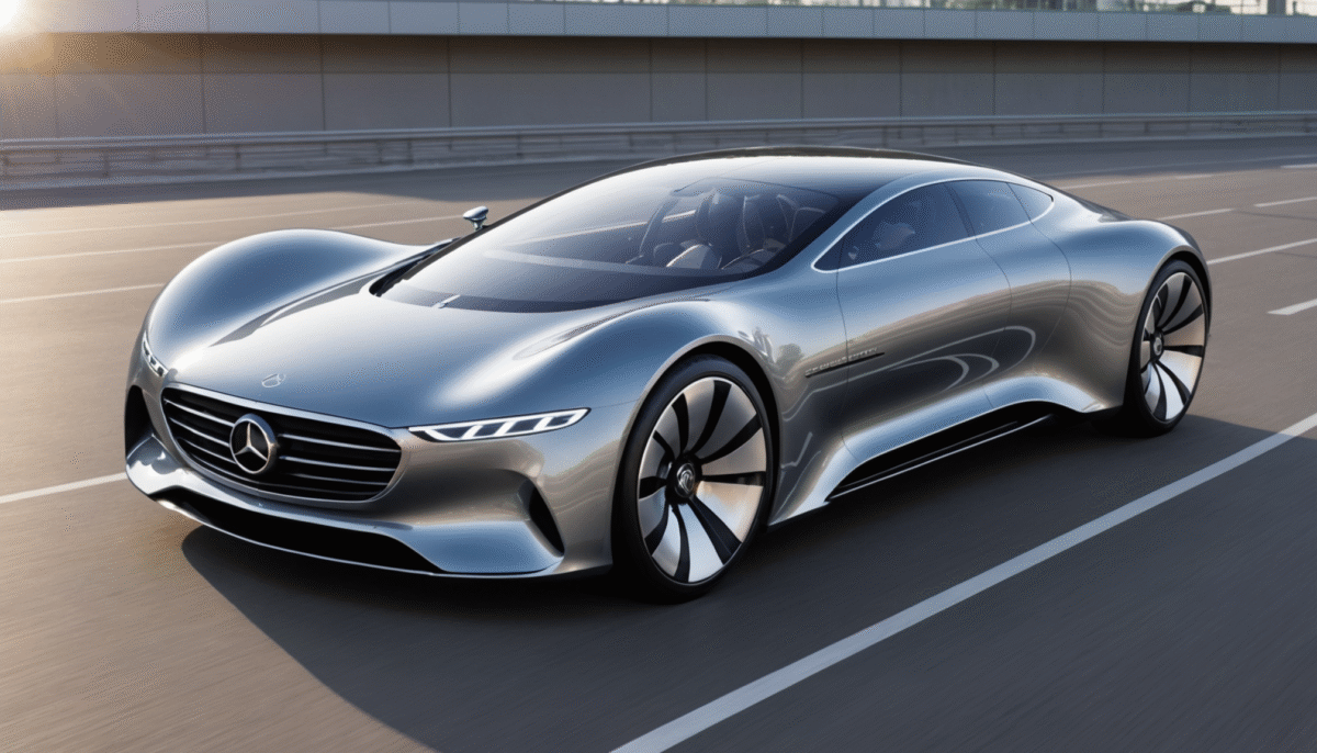 découvrez la nouvelle voiture solaire de mercedes, capable de parcourir jusqu'à 12 000 km par an sans recharge grâce à sa peinture innovante qui transforme la lumière du soleil en électricité.