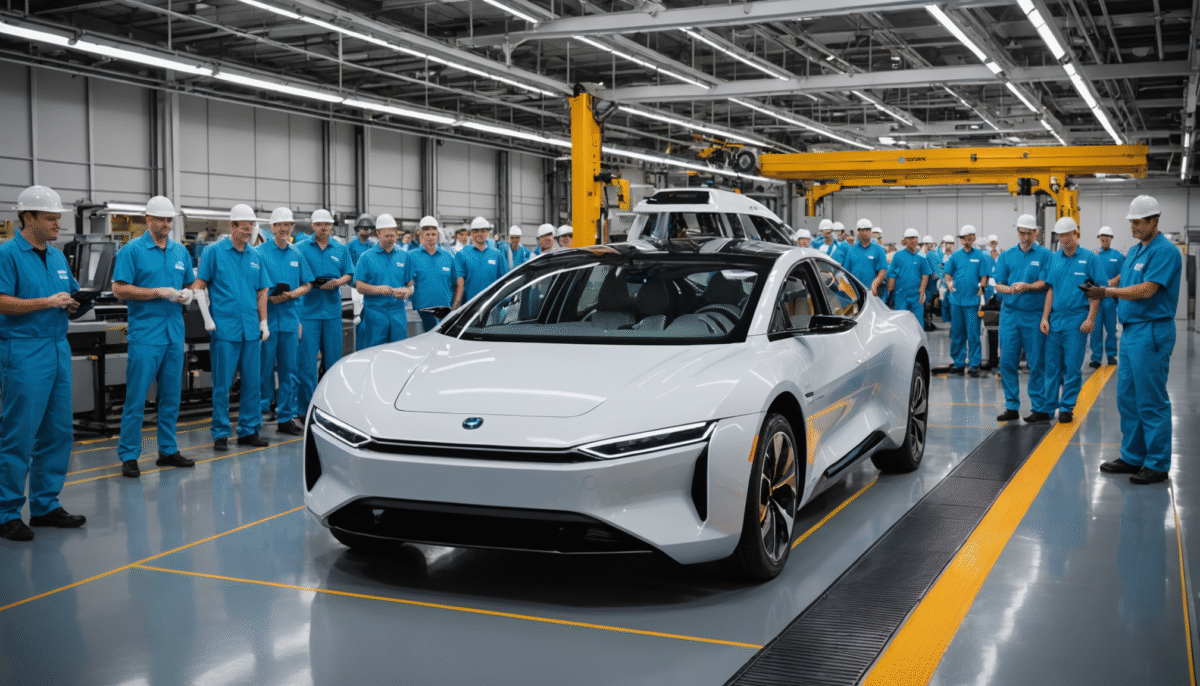 aptera (sev) présente sa nouvelle chaîne d'assemblage pour sa voiture solaire électrique, intégrant des innovations majeures sur la batterie et les protocoles de tests pour une performance optimale.